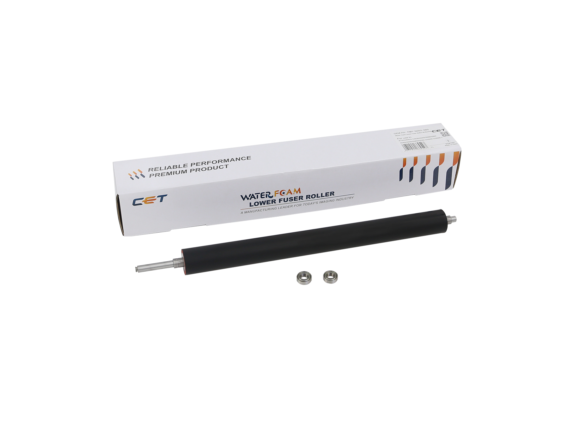 Water Foam Lower Fuser Roller W/Bearing 1